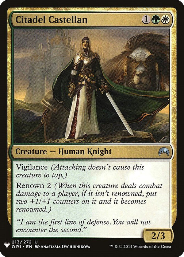 Citadel Castellan [LIST - 213] - Cartes Sportives Rive Sud