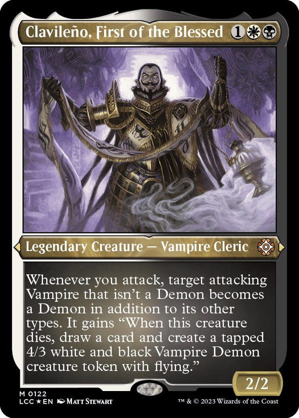 Clavileno, First of the Blessed (Display Commander) - Thick Stock [LCC - 122] - Cartes Sportives Rive Sud