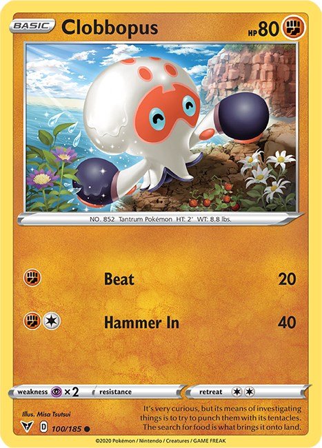 Clobbopus [SWSH04 - 100/185] - Cartes Sportives Rive Sud