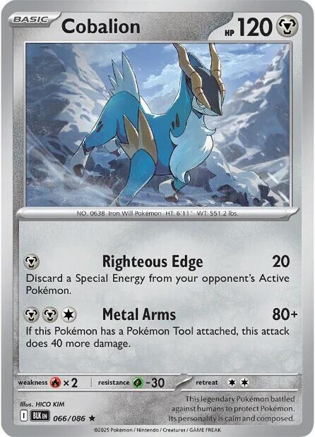 Cobalion [BLK - 066/086] - Cartes Sportives Rive Sud