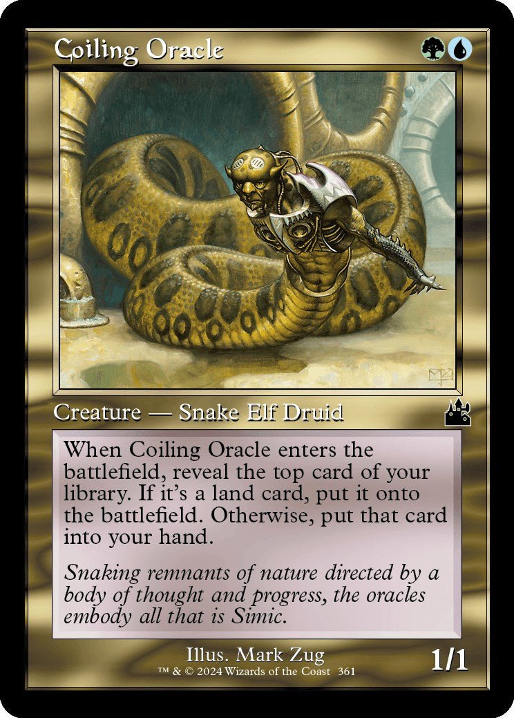 Coiling Oracle (Retro Frame) [RVR - 361] - Cartes Sportives Rive Sud