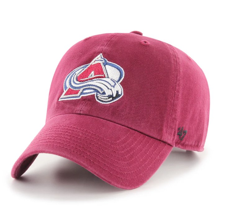 Colorado Avalanche 47Brand Clean Up Burgundy - Cartes Sportives Rive Sud