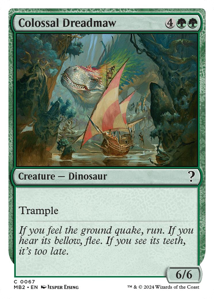Colossal Dreadmaw (White Border) [MB2 - 67] - Cartes Sportives Rive Sud