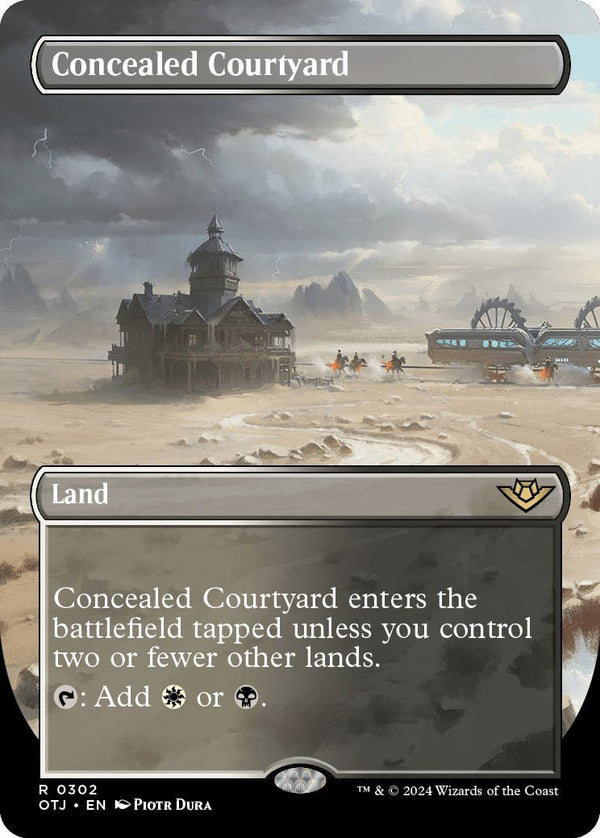 Concealed Courtyard (Borderless) [OTJ - 302] - Cartes Sportives Rive Sud