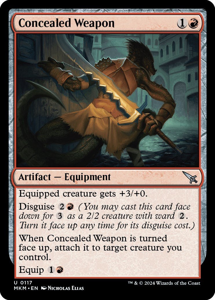 Concealed Weapon [MKM - 117] - Cartes Sportives Rive Sud
