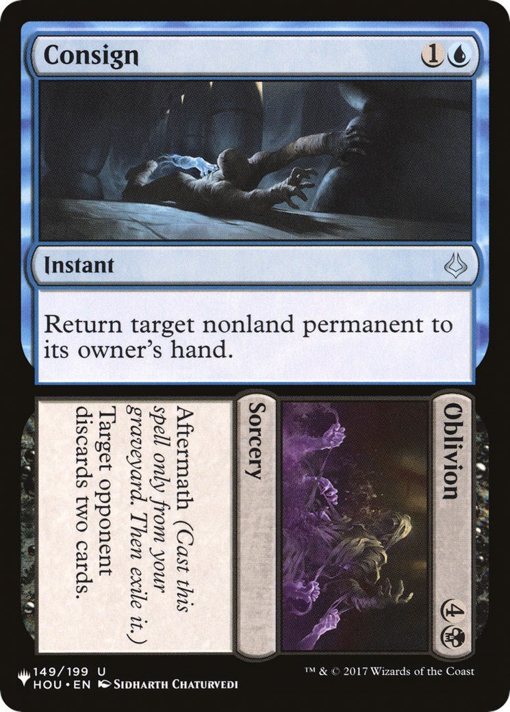 Consign // Oblivion [LIST - 149/199] - Cartes Sportives Rive Sud