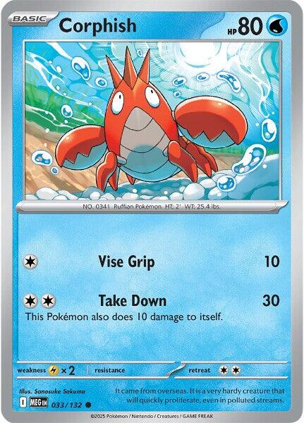 Corphish [MEG - 033/132] - Cartes Sportives Rive Sud
