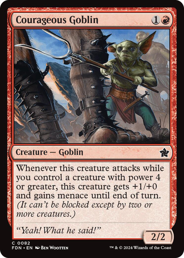 Courageous Goblin [FDN - 82] - Cartes Sportives Rive Sud