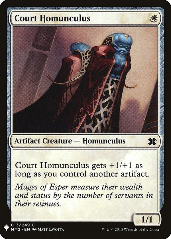 Court Homunculus [LIST - 13] - Cartes Sportives Rive Sud