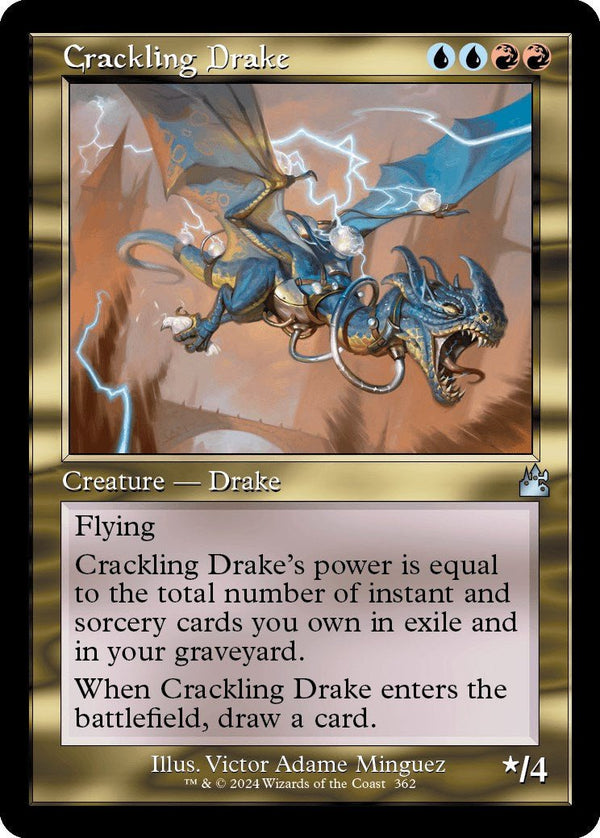 Crackling Drake (Retro Frame) [RVR - 362] - Cartes Sportives Rive Sud
