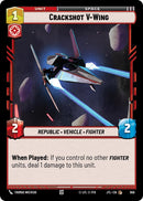 Crackshot V - Wing (Foil) [JTL - 656] - Cartes Sportives Rive Sud