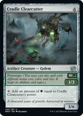 Cradle Clearcutter [BRO - 198] - Cartes Sportives Rive Sud