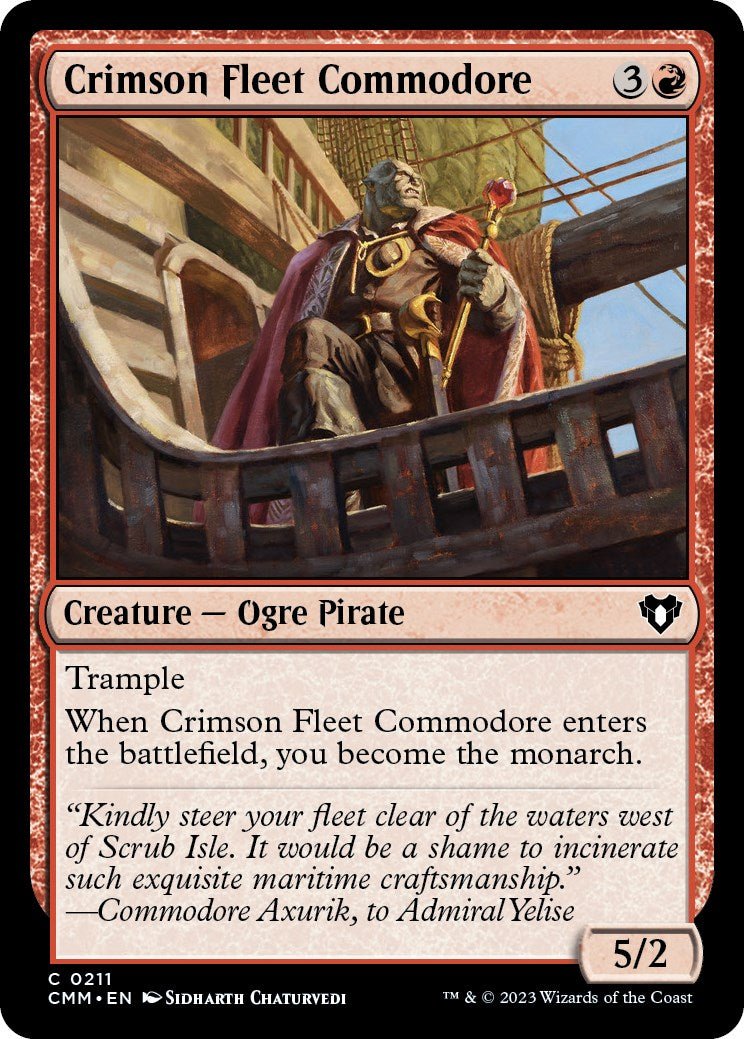Crimson Fleet Commodore [CMM - 211] - Cartes Sportives Rive Sud