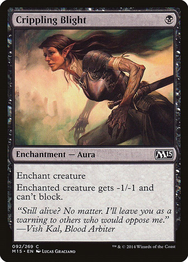 Crippling Blight [M15 - 92] - Cartes Sportives Rive Sud