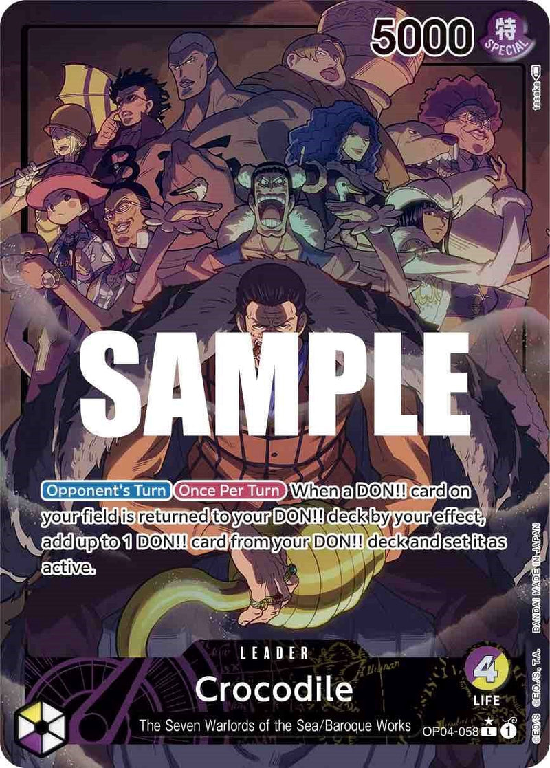 Crocodile (058) (Alternate Art) [OP04 - OP04 - 058] - Cartes Sportives Rive Sud