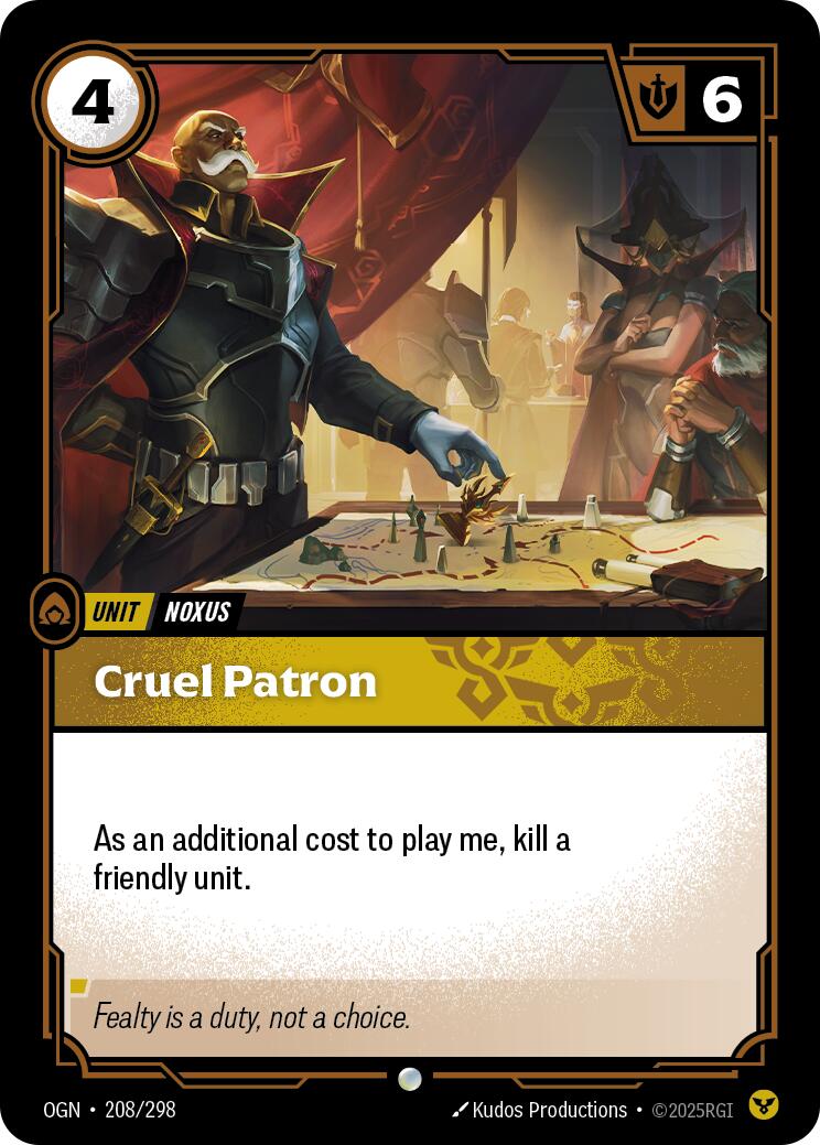 Cruel Patron [OGN - 208/298] - Cartes Sportives Rive Sud