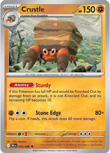 Crustle [BLK - 052/086] - Cartes Sportives Rive Sud