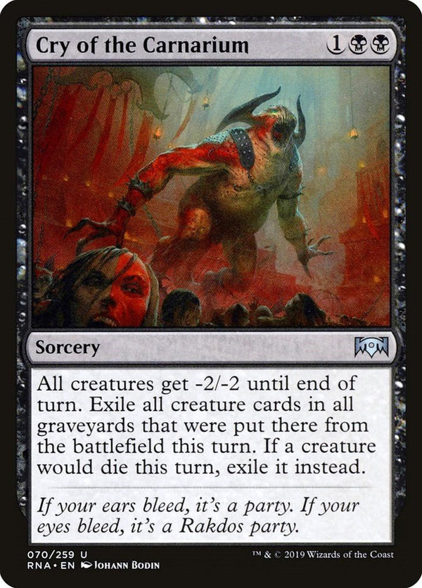 Cry of the Carnarium [RNA - 70] - Cartes Sportives Rive Sud
