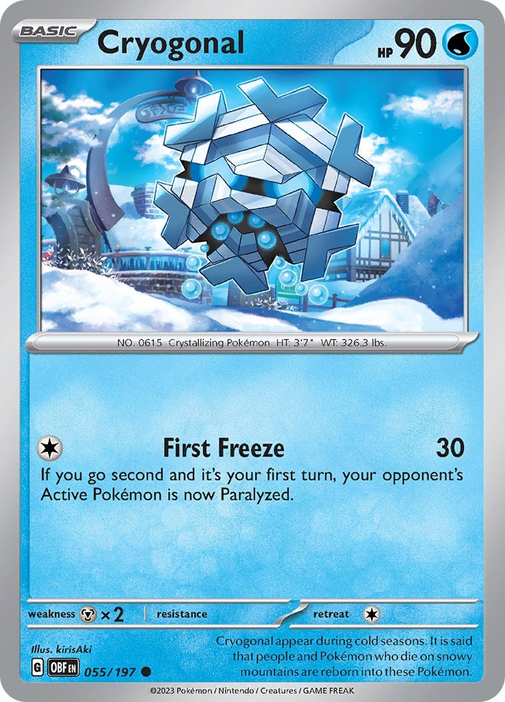 Cryogonal [OBF - 055/197] - Cartes Sportives Rive Sud