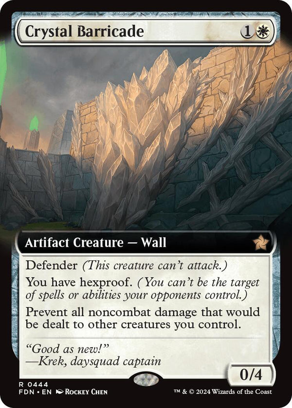 Crystal Barricade (Extended Art) [FDN - 444] - Cartes Sportives Rive Sud