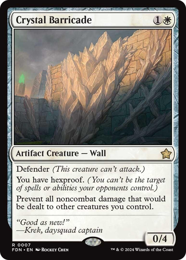 Crystal Barricade [FDN - 7] - Cartes Sportives Rive Sud