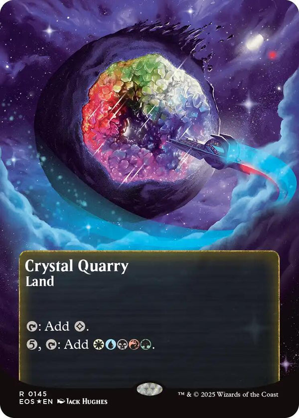 Crystal Quarry (0145) (Borderless) (Galaxy Foil) [EOS - 145] - Cartes Sportives Rive Sud