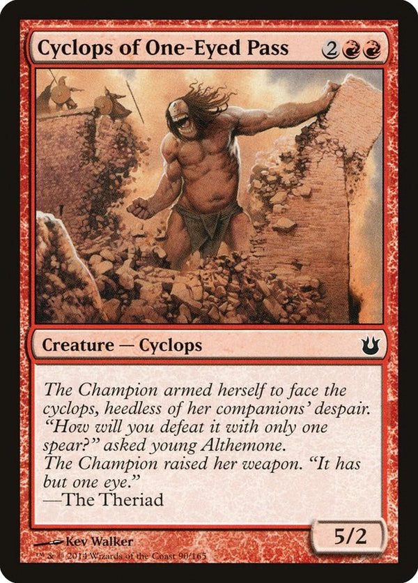 Cyclops of One - Eyed Pass [BNG - 90] - Cartes Sportives Rive Sud