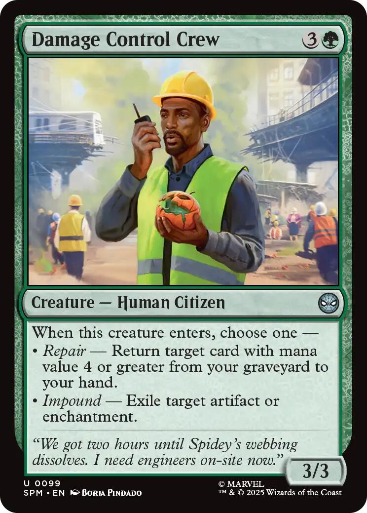 Damage Control Crew [SPM - 99] - Cartes Sportives Rive Sud