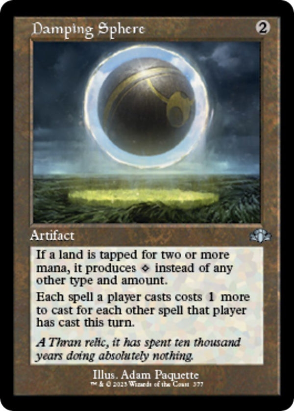 Damping Sphere (Retro Frame) [DMR - 377] - Cartes Sportives Rive Sud