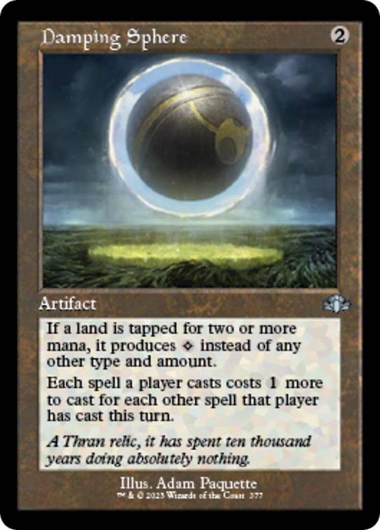 Damping Sphere (Retro Frame) [DMR - 377] - Cartes Sportives Rive Sud