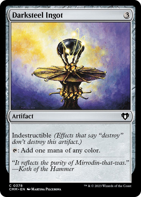 Darksteel Ingot [CMM - 378] - Cartes Sportives Rive Sud