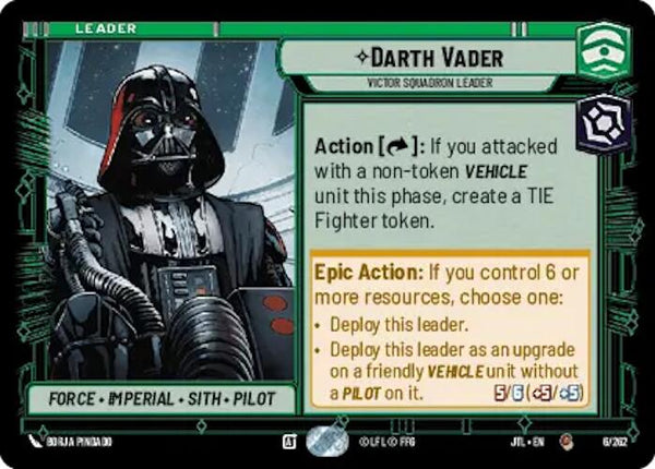 Darth Vader - Victor Squadron Leader [JTL - 006/262] - Cartes Sportives Rive Sud