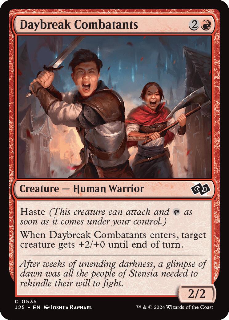 Daybreak Combatants [J25 - 535] - Cartes Sportives Rive Sud