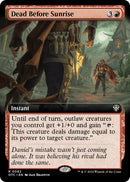 Dead Before Sunrise (Extended Art) [OTC - 62] - Cartes Sportives Rive Sud