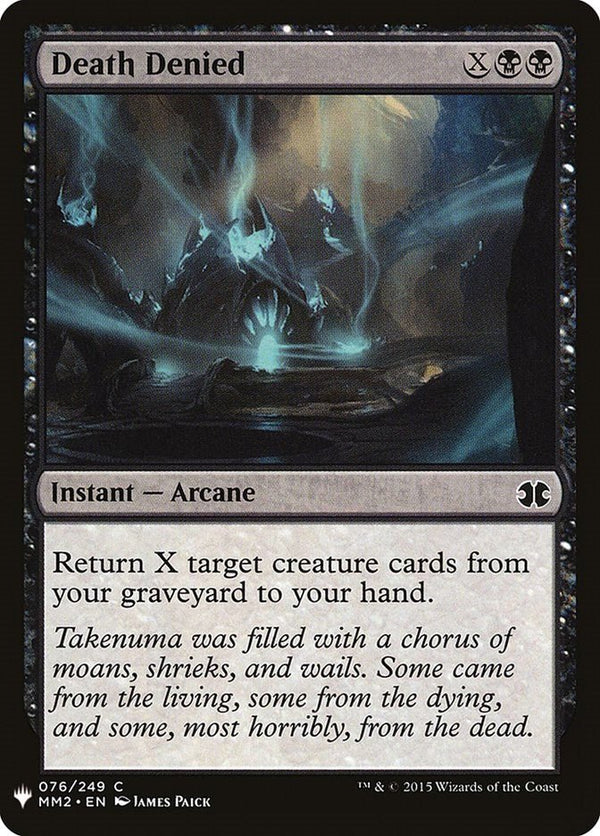 Death Denied [LIST - 76] - Cartes Sportives Rive Sud
