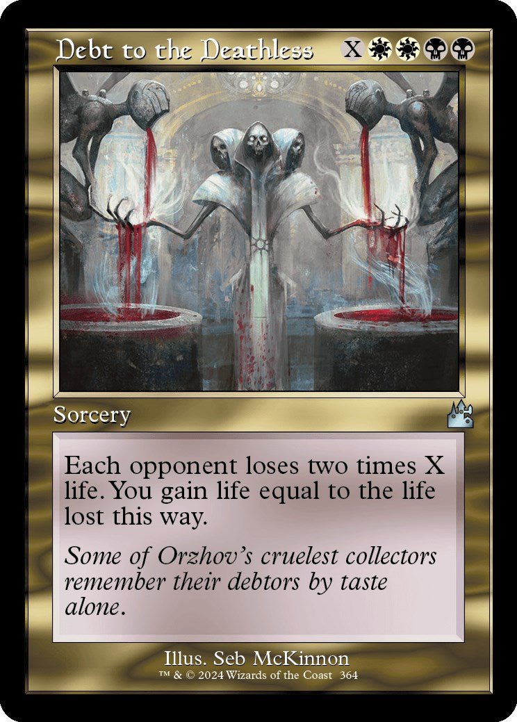 Debt to the Deathless (Retro Frame) [RVR - 364] - Cartes Sportives Rive Sud