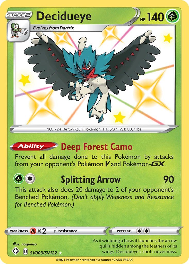 Decidueye [SHFSV - SV003/SV122] - Cartes Sportives Rive Sud