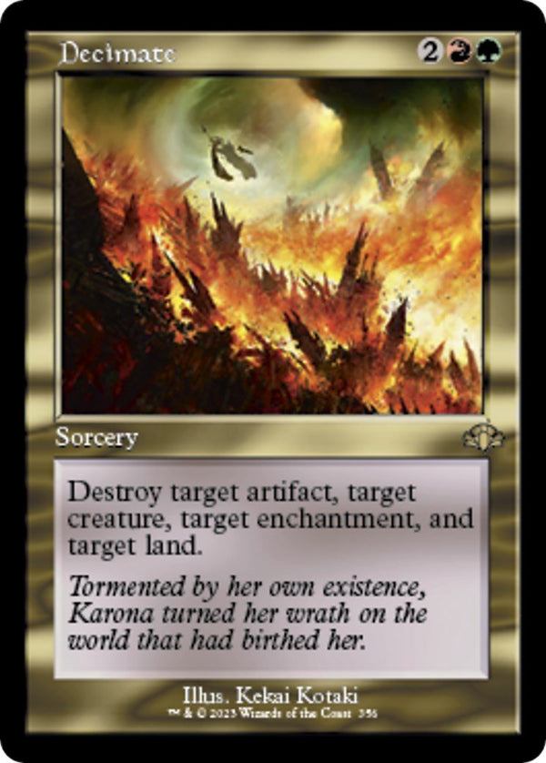 Decimate (Retro Frame) [DMR - 356] - Cartes Sportives Rive Sud