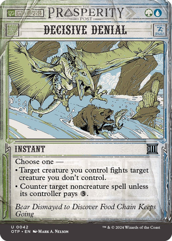 Decisive Denial [OTP - 42] - Cartes Sportives Rive Sud