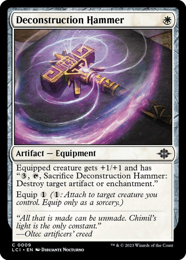Deconstruction Hammer [LCI - 9] - Cartes Sportives Rive Sud