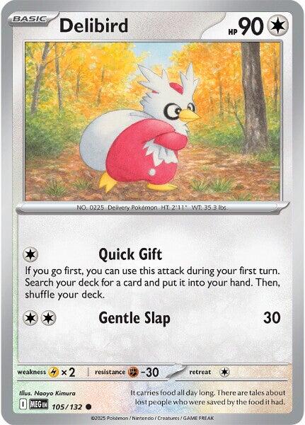 Delibird - 105/132 [MEG - 105/132] - Cartes Sportives Rive Sud