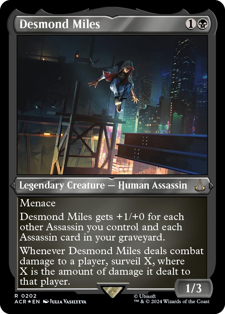 Desmond Miles (Foil Etched) [ACR - 202] - Cartes Sportives Rive Sud