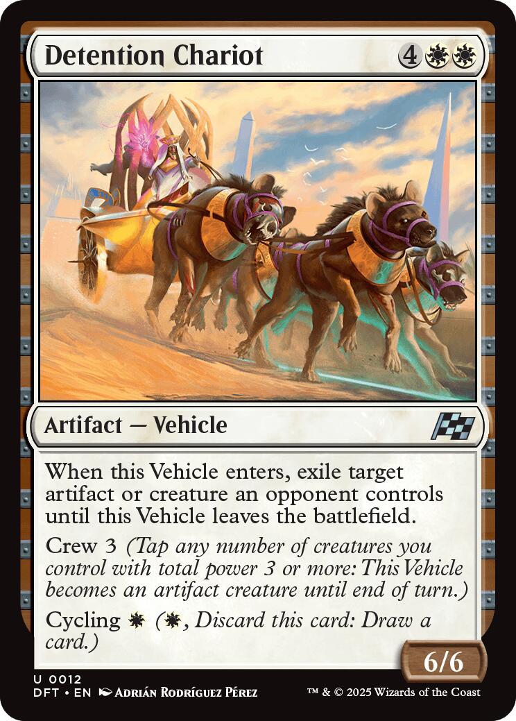 Detention Chariot [DFT - 12] - Cartes Sportives Rive Sud