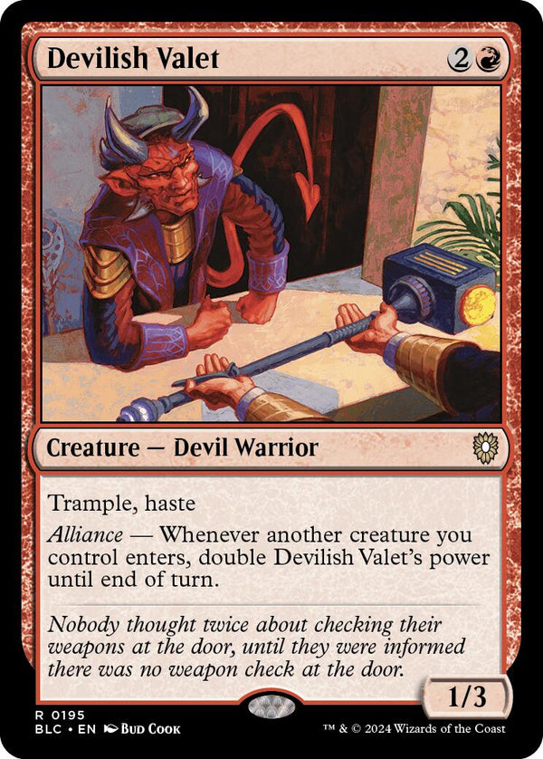 Devilish Valet [BLC - 195] - Cartes Sportives Rive Sud