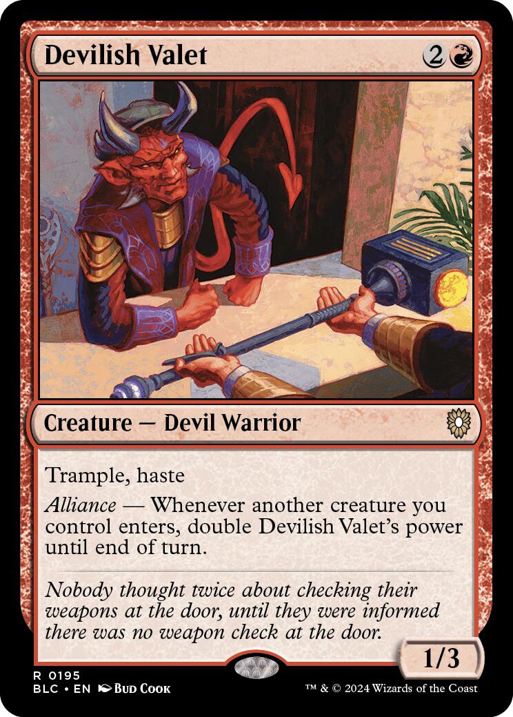 Devilish Valet [BLC - 195] - Cartes Sportives Rive Sud