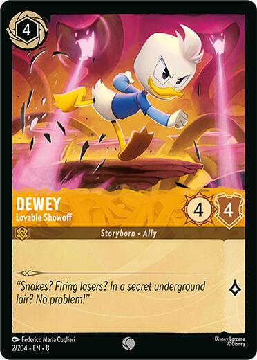 Dewey - Lovable Showoff [8 - 2/204] - Cartes Sportives Rive Sud