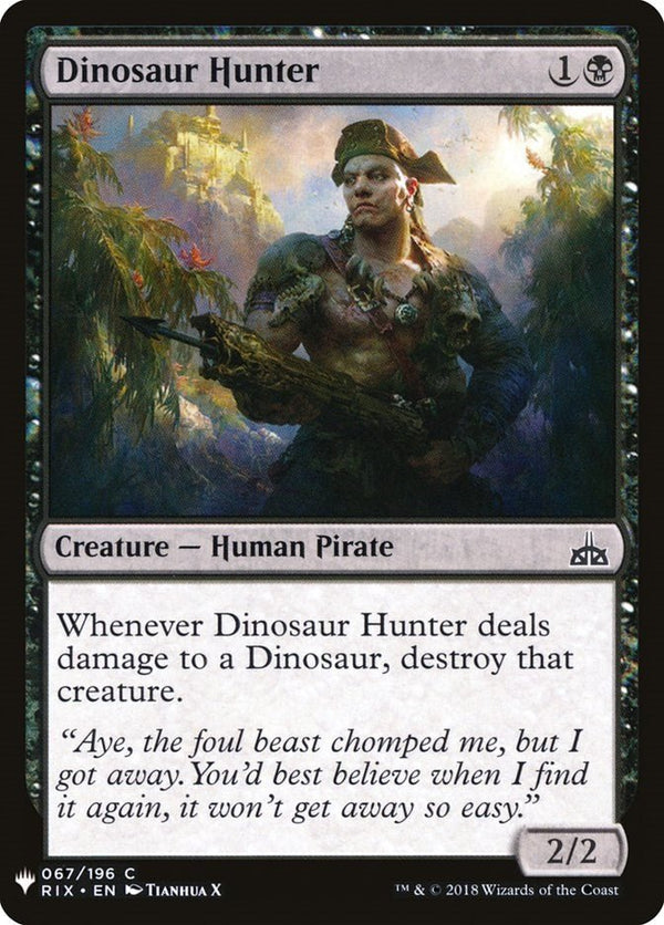 Dinosaur Hunter [LIST - 67] - Cartes Sportives Rive Sud