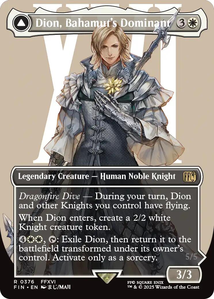 Dion, Bahamut's Dominant (Borderless) [FIN - 376] - Cartes Sportives Rive Sud