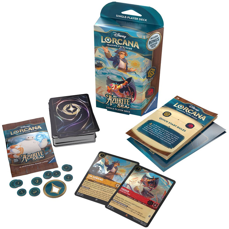 Disney Lorcana Azurite Sea Starter Decks (Pre - Order) - Cartes Sportives Rive Sud