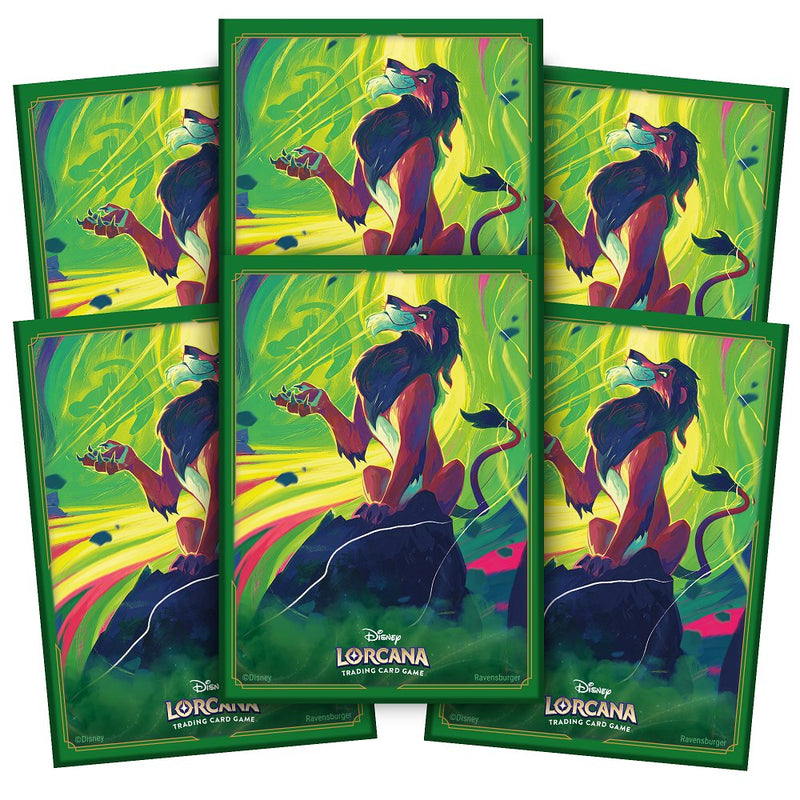 Disney Lorcana Card Sleeve Set 6 Scar (Pre - Order) - Cartes Sportives Rive Sud